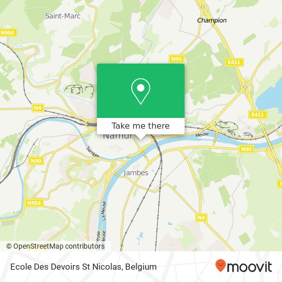 Ecole Des Devoirs St Nicolas map