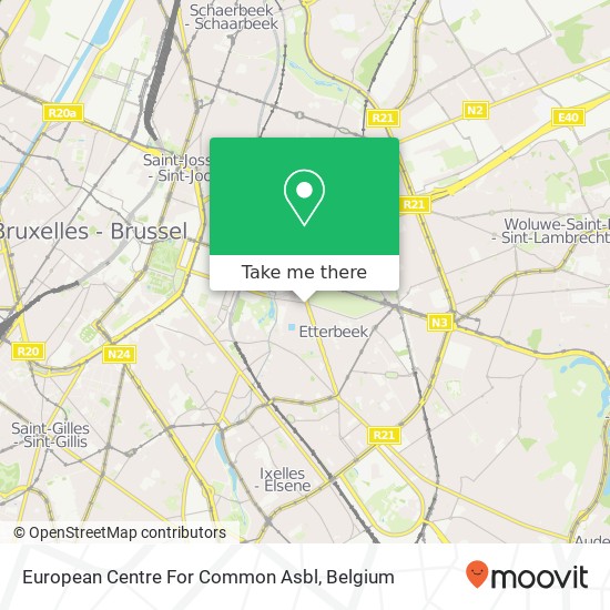 European Centre For Common Asbl map