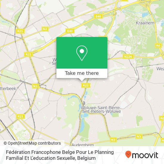 Fédération Francophone Belge Pour Le Planning Familial Et L'education Sexuelle map