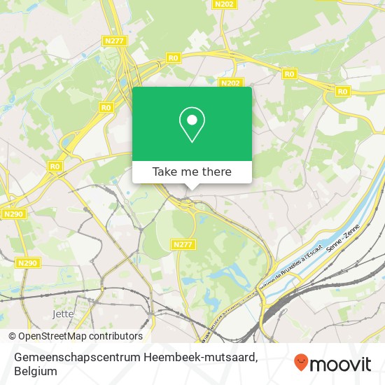 Gemeenschapscentrum Heembeek-mutsaard map