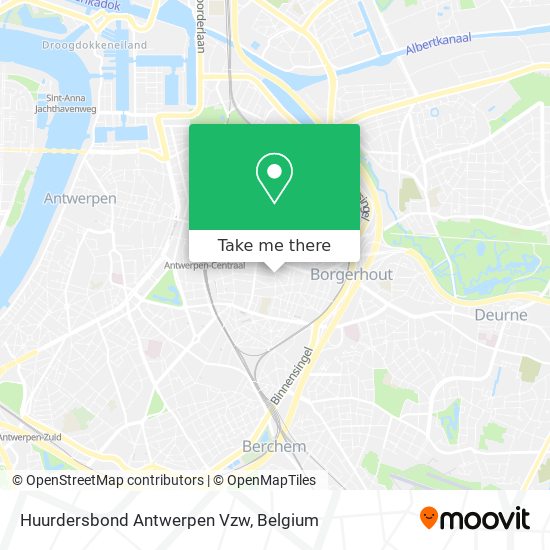 Huurdersbond Antwerpen Vzw map
