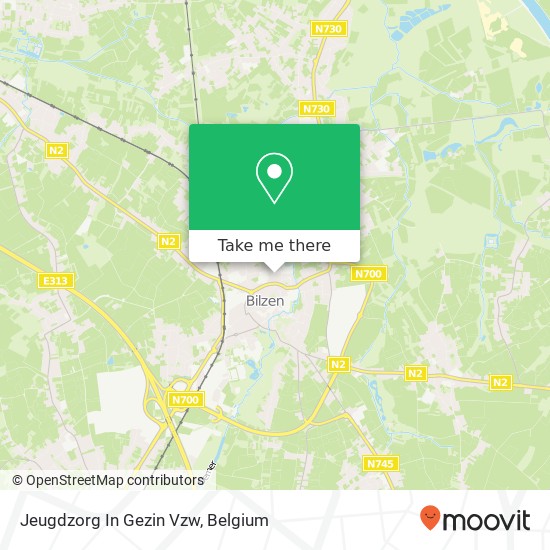 Jeugdzorg In Gezin Vzw map