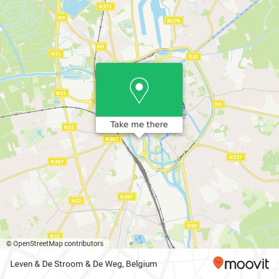 Leven & De Stroom & De Weg map