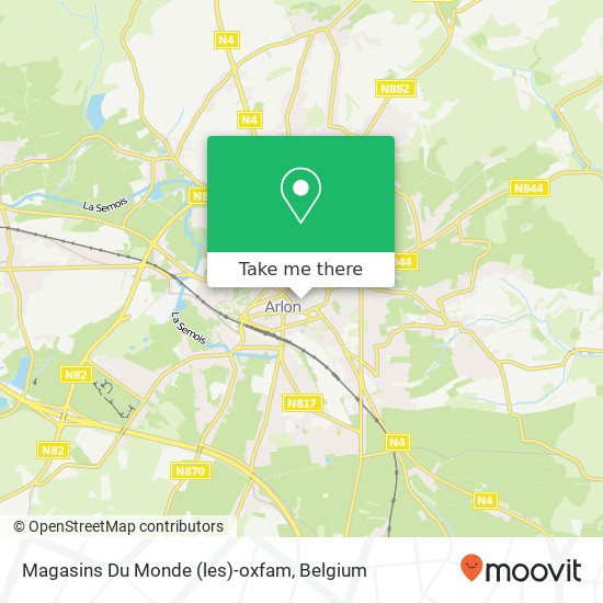 Magasins Du Monde (les)-oxfam map