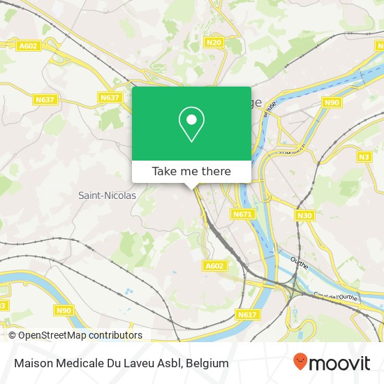 Maison Medicale Du Laveu Asbl map