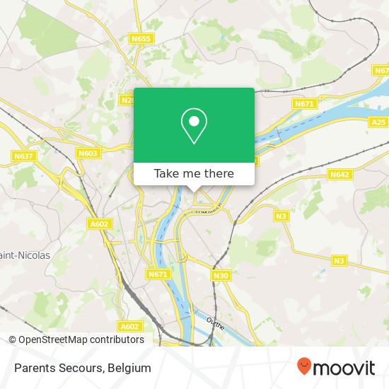 Parents Secours map