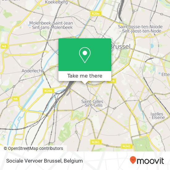 Sociale Vervoer Brussel map