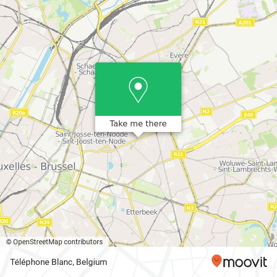 Téléphone Blanc map