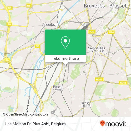 Une Maison En Plus Asbl map