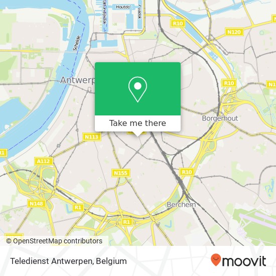 Teledienst Antwerpen map