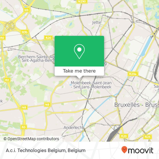 A.c.i. Technologies Belgium map