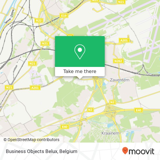 Business Objects Belux map