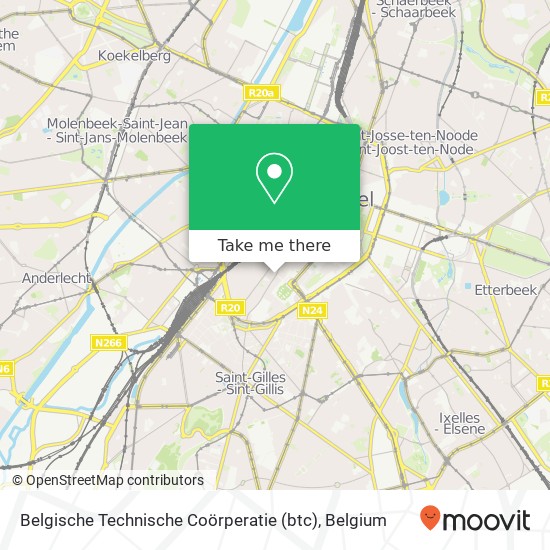 Belgische Technische Coörperatie (btc) map