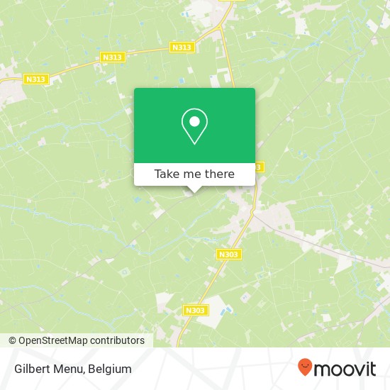 Gilbert Menu map