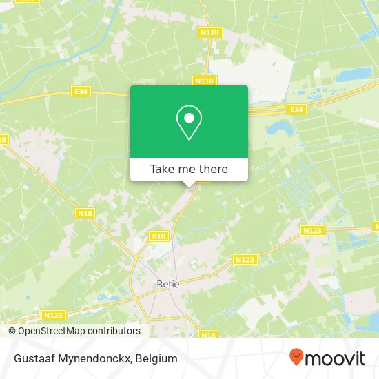 Gustaaf Mynendonckx map