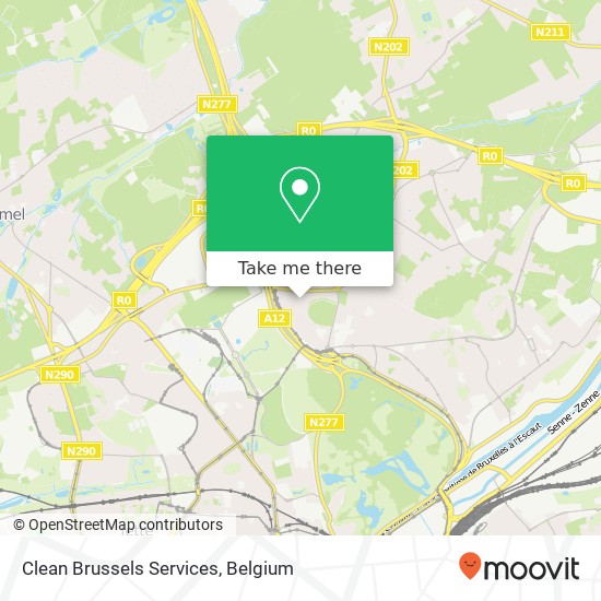 Clean Brussels Services map