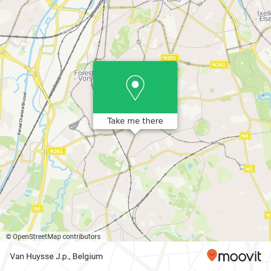 Van Huysse J.p. map