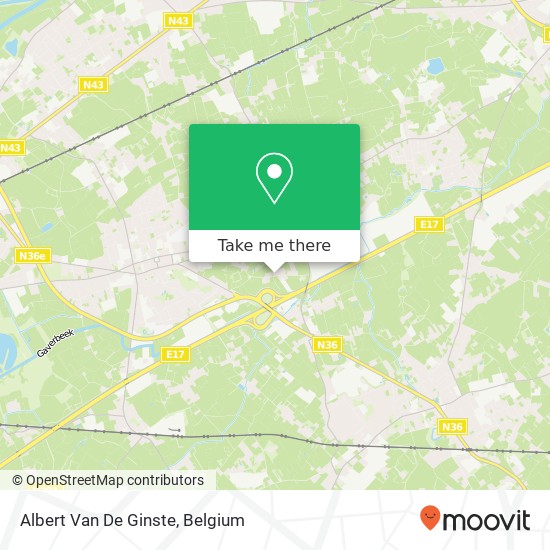 Albert Van De Ginste map