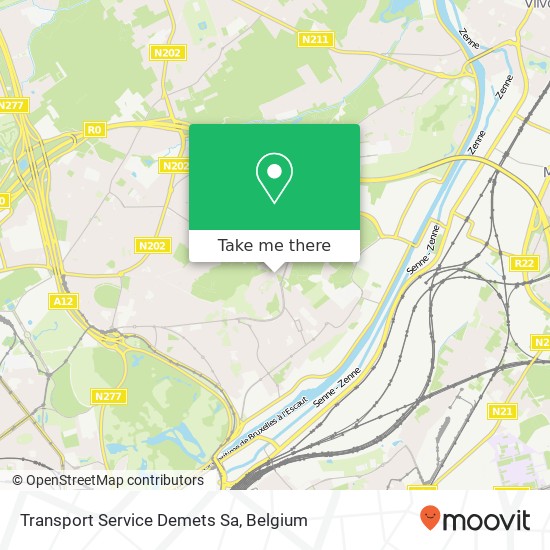 Transport Service Demets Sa map