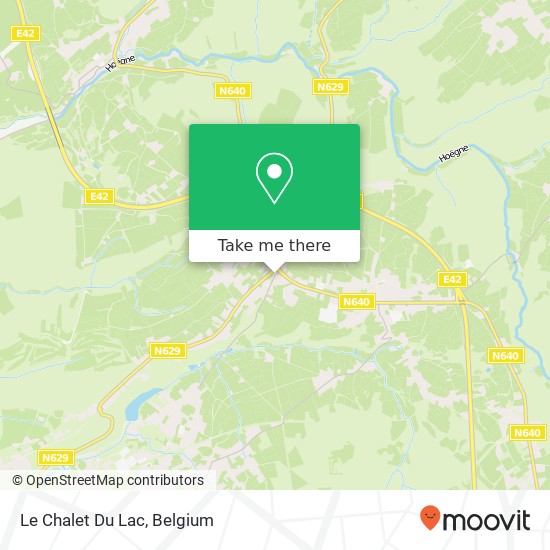 Le Chalet Du Lac map