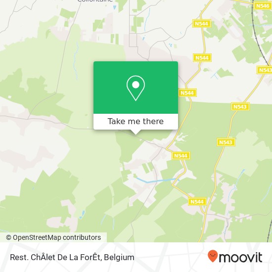 Rest. ChÂlet De La ForÊt map