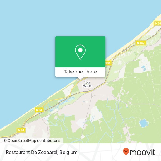 Restaurant De Zeeparel map