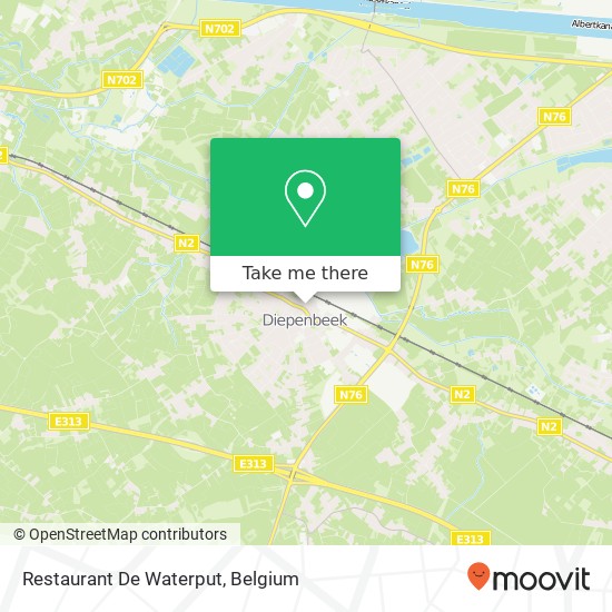 Restaurant De Waterput map