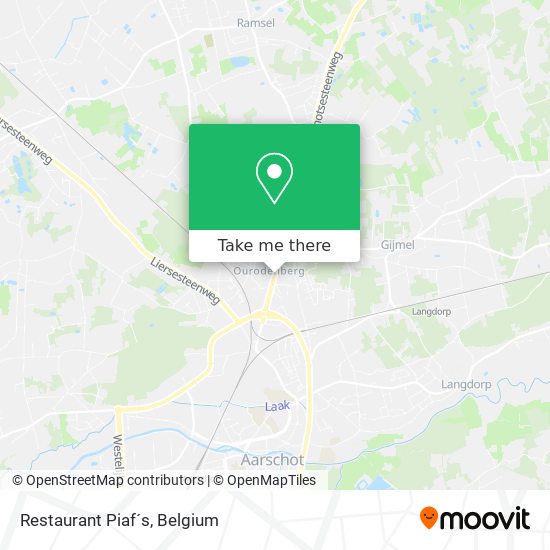 Restaurant Piaf´s map