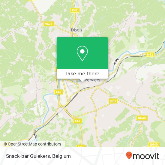 Snack-bar Gulekers map