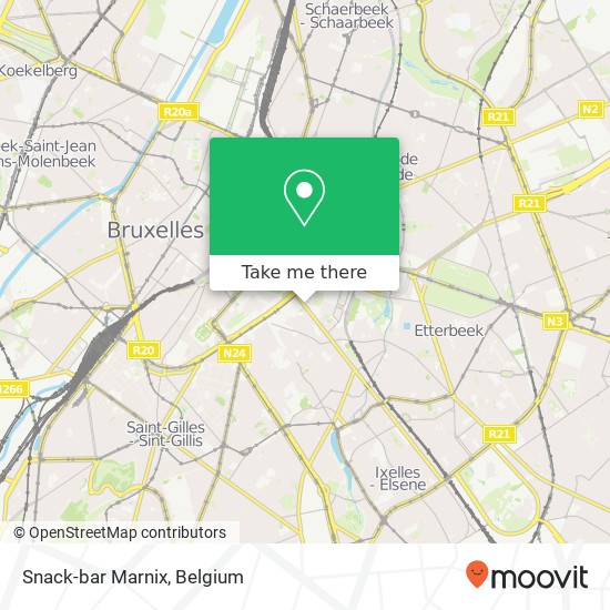 Snack-bar Marnix map
