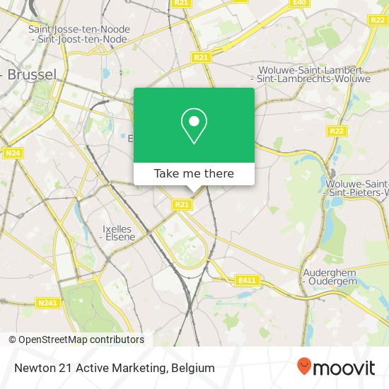 Newton 21 Active Marketing map