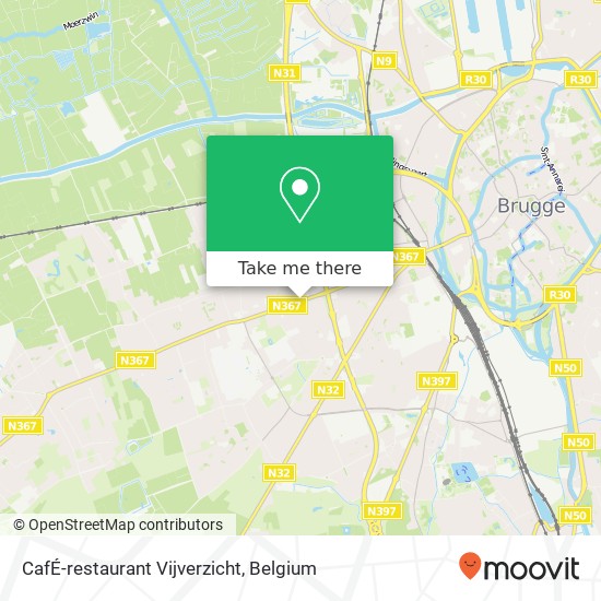 CafÉ-restaurant Vijverzicht map