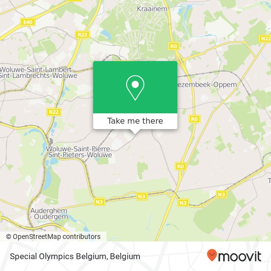 Special Olympics Belgium map