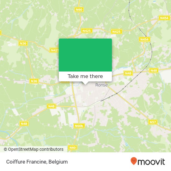 Coiffure Francine map