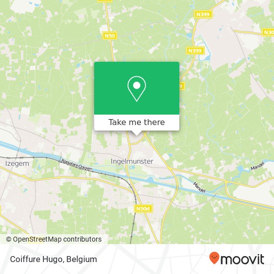 Coiffure Hugo map