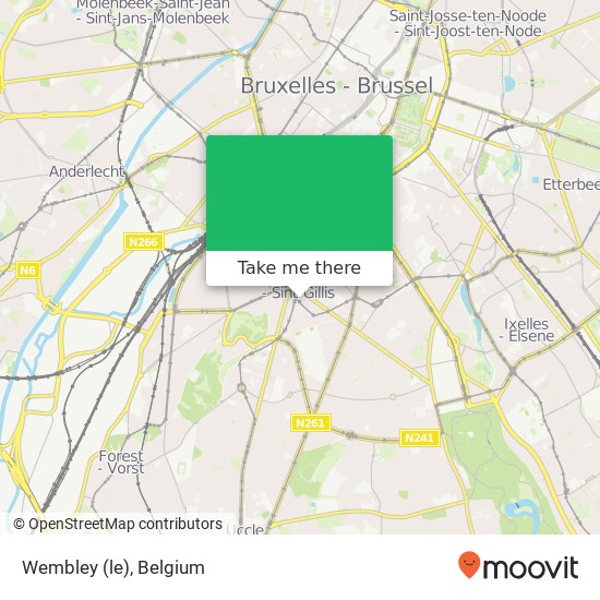 Wembley map