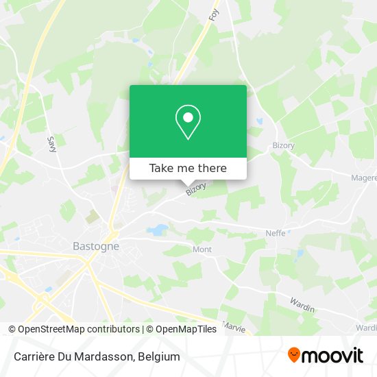 Carrière Du Mardasson map