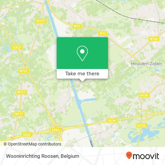Wooninrichting Roosen map