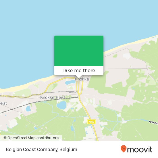 Belgian Coast Company map