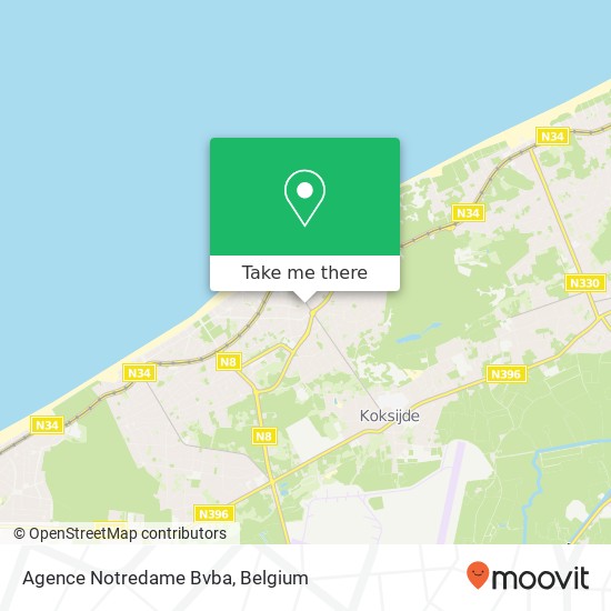 Agence Notredame Bvba map
