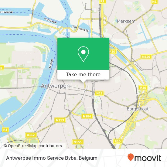 Antwerpse Immo Service Bvba map