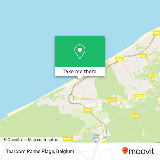 Tearoom Panne Plage map