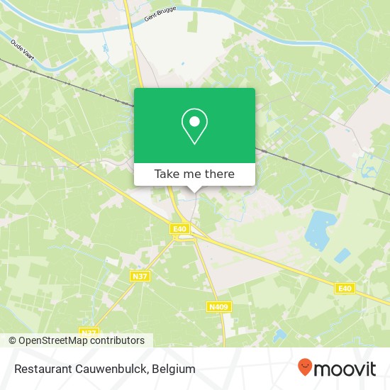 Restaurant Cauwenbulck plan