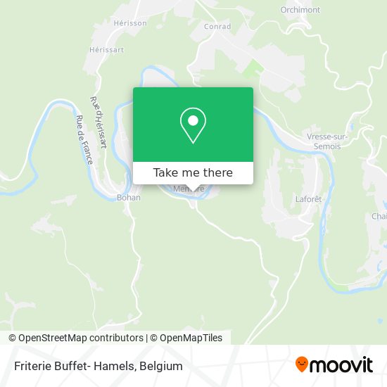 Friterie Buffet- Hamels map