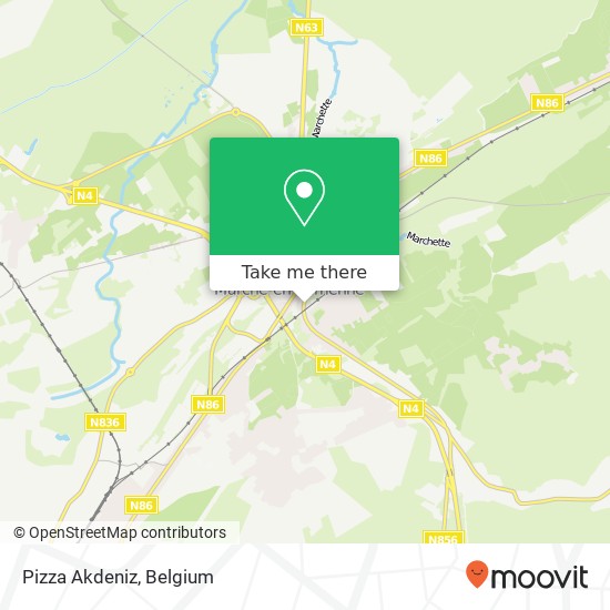 Pizza Akdeniz map