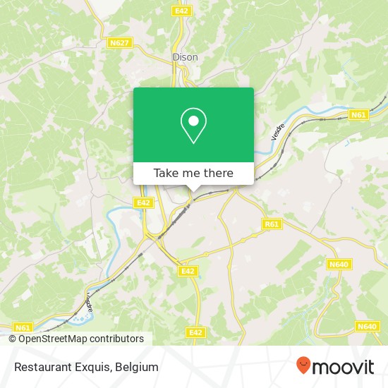 Restaurant Exquis map