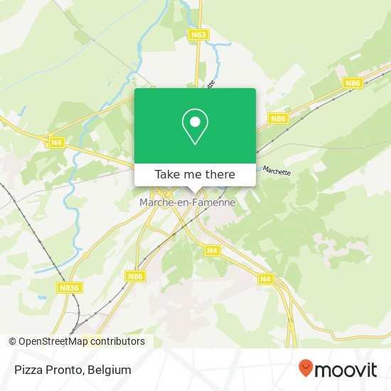 Pizza Pronto map