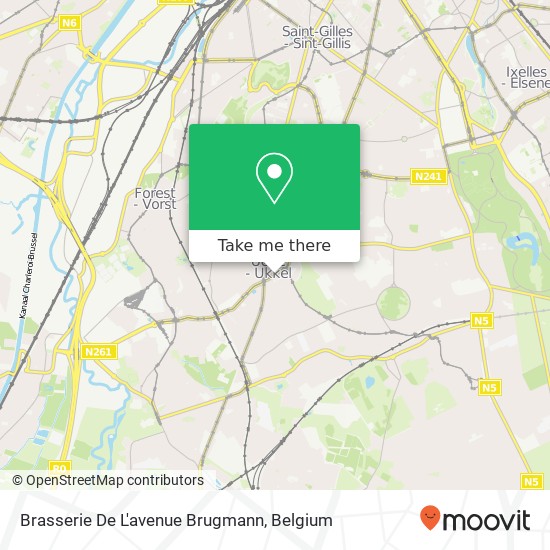 Brasserie De L'avenue Brugmann plan