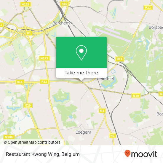 Restaurant Kwong Wing map