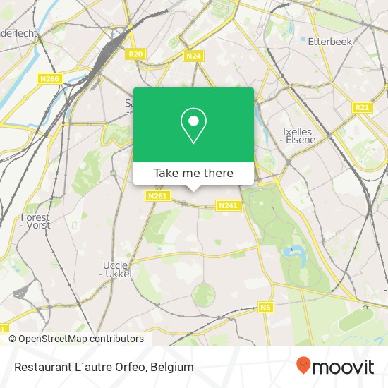 Restaurant L´autre Orfeo map